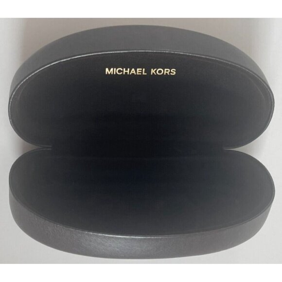 Michael Kors Solid Dark Brown Hard Shell Womans Eyeglass Sunglass Case - Picture 2 of 3